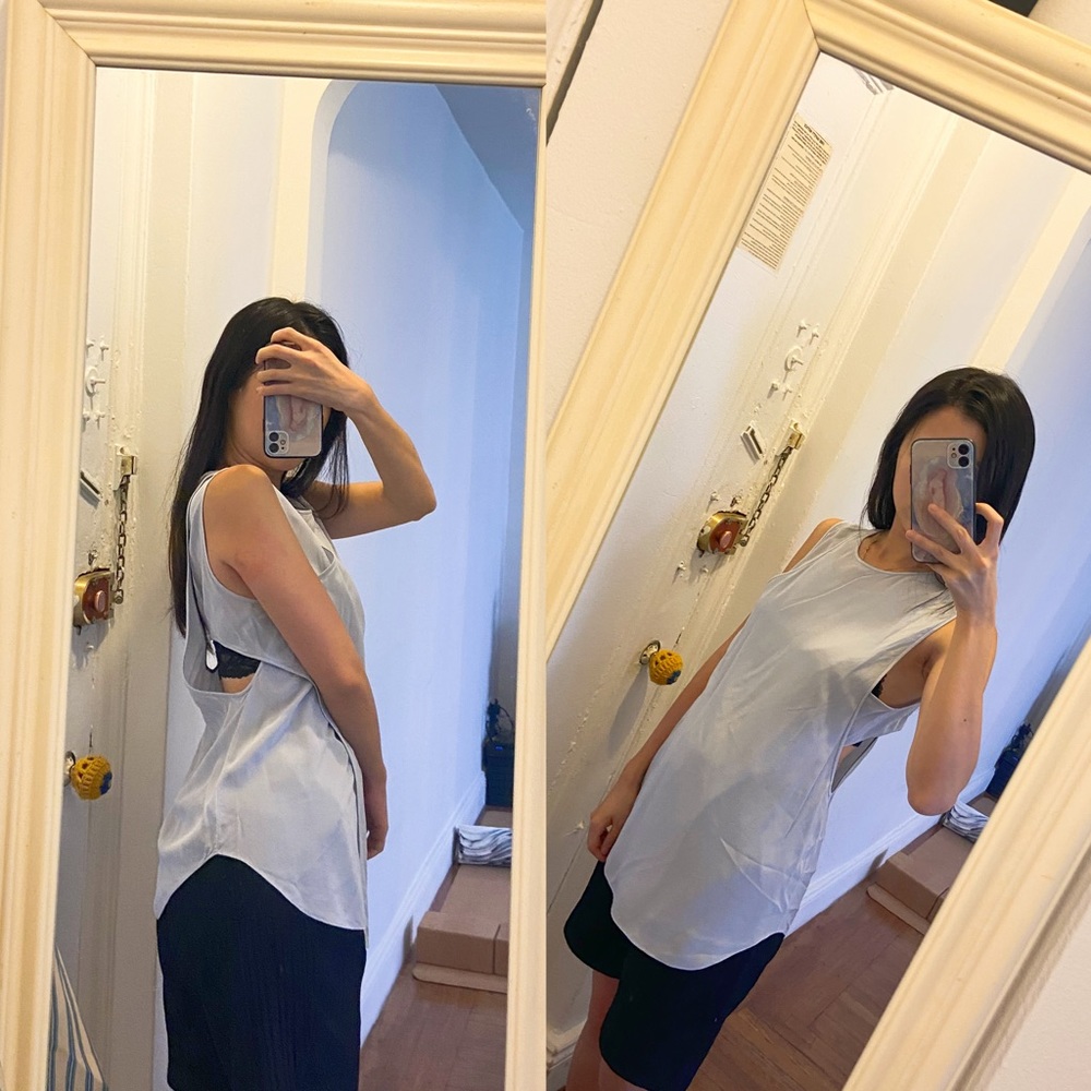 Alexander Wang silk sleeveless tunic
